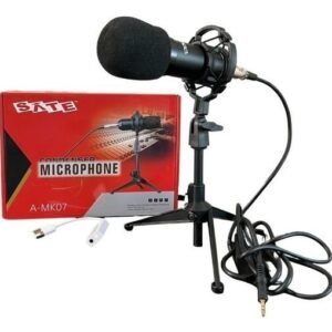MICRÓFONO PARA STREAMING SATELLITE A-MK07 UNIDIRECCIONAL CON MINI JACK 3.5 MM